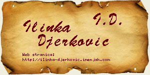 Ilinka Đerković vizit kartica
